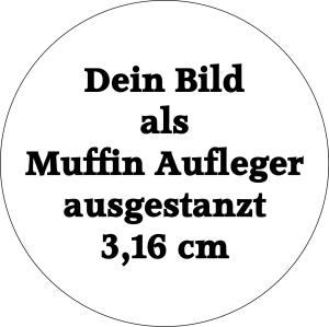 Cup Cakes Aufleger 3,16 cm